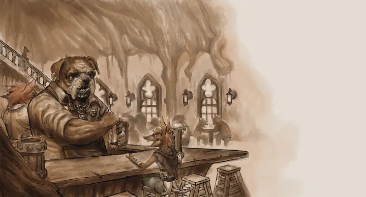 Taverna no mundo do Bloodhound